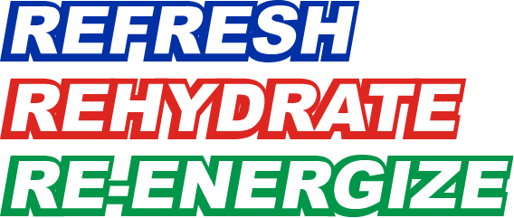 Refresh rehydrate re-energize